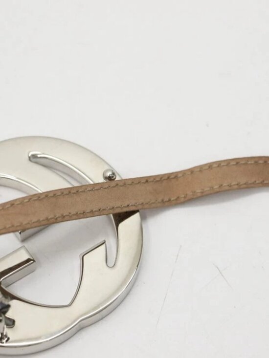 GUCCI Blue & Beige GG Marmont Belt 411924 Size 90/36 US main image 5